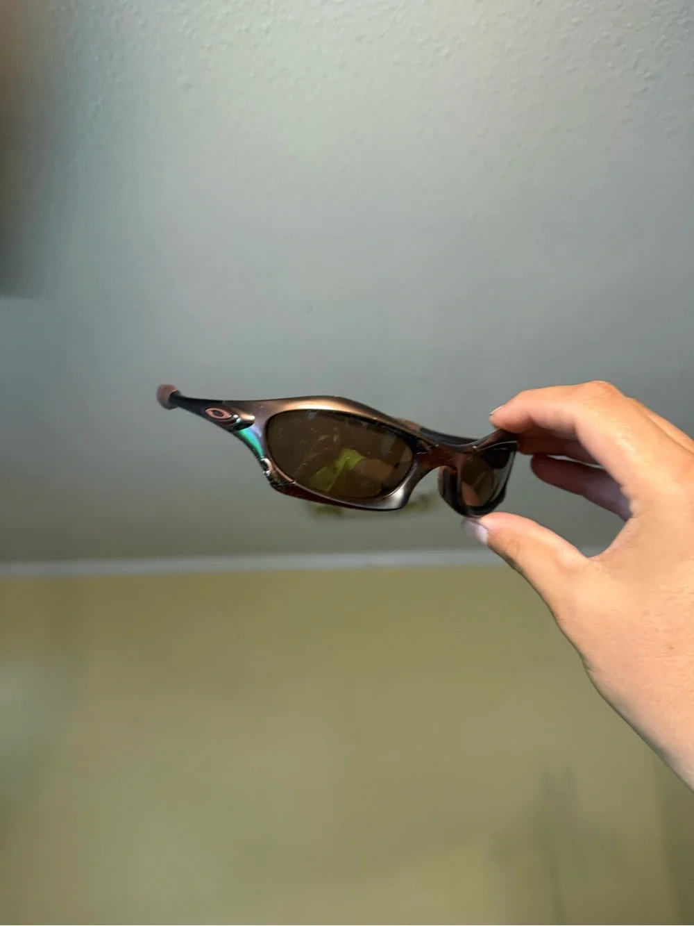 Women's Swim Sunglasses - Brown Frame, Amber oaks o sunglasses